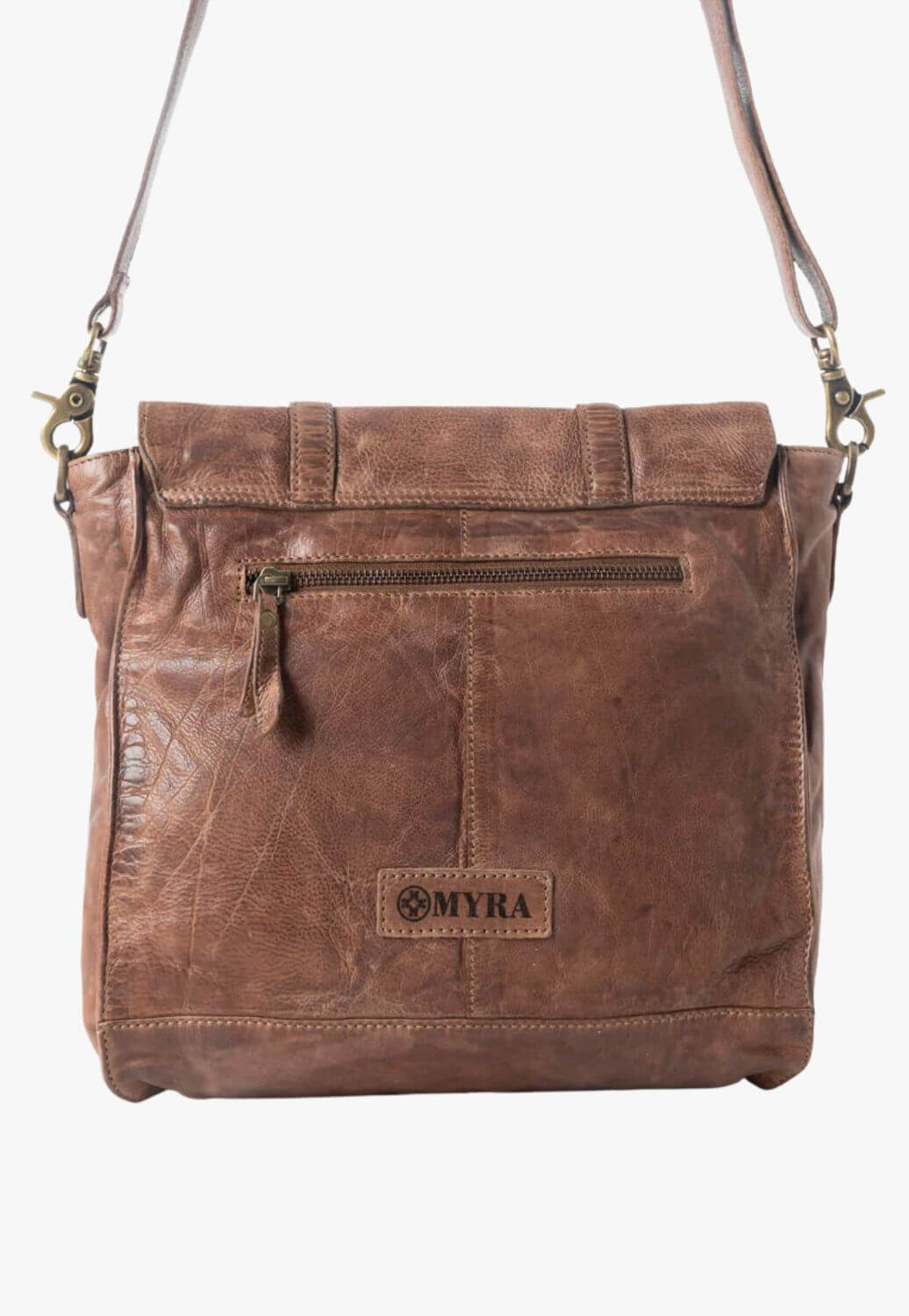 Myra Western Rune Leather Crossbody Bag