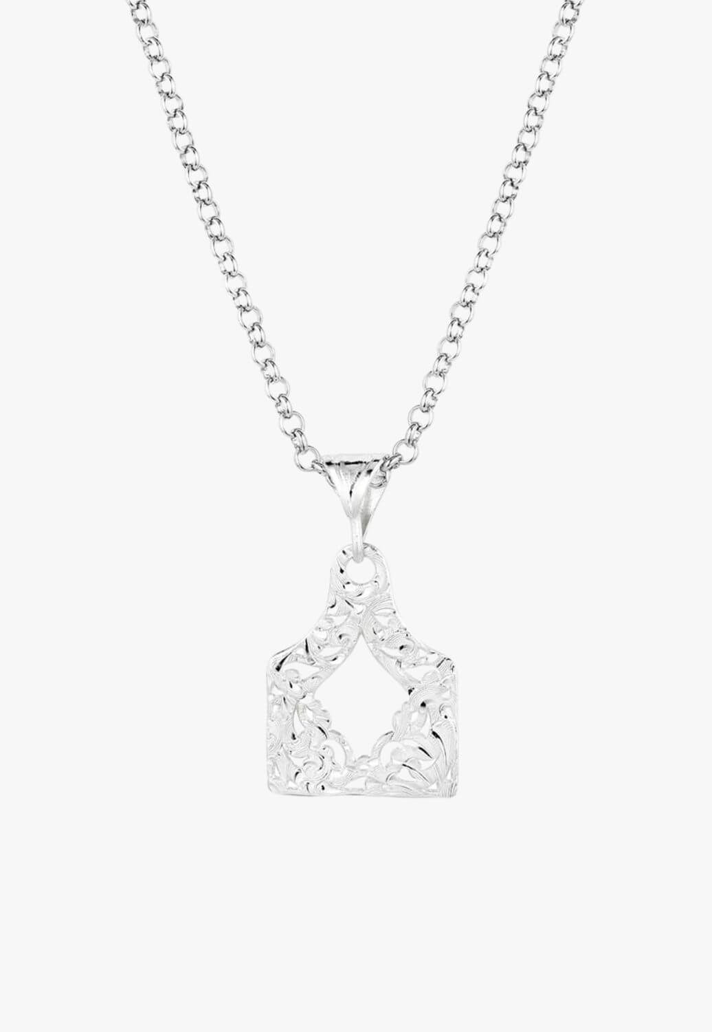 Montana Out West Cow Tag Necklace