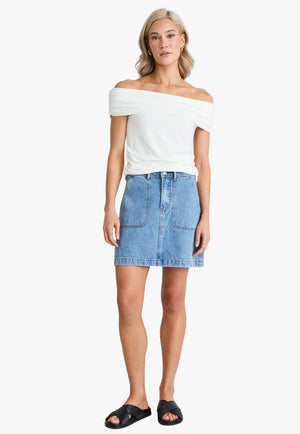 Ivy & Jack Orchard Denim Mini Skirt
