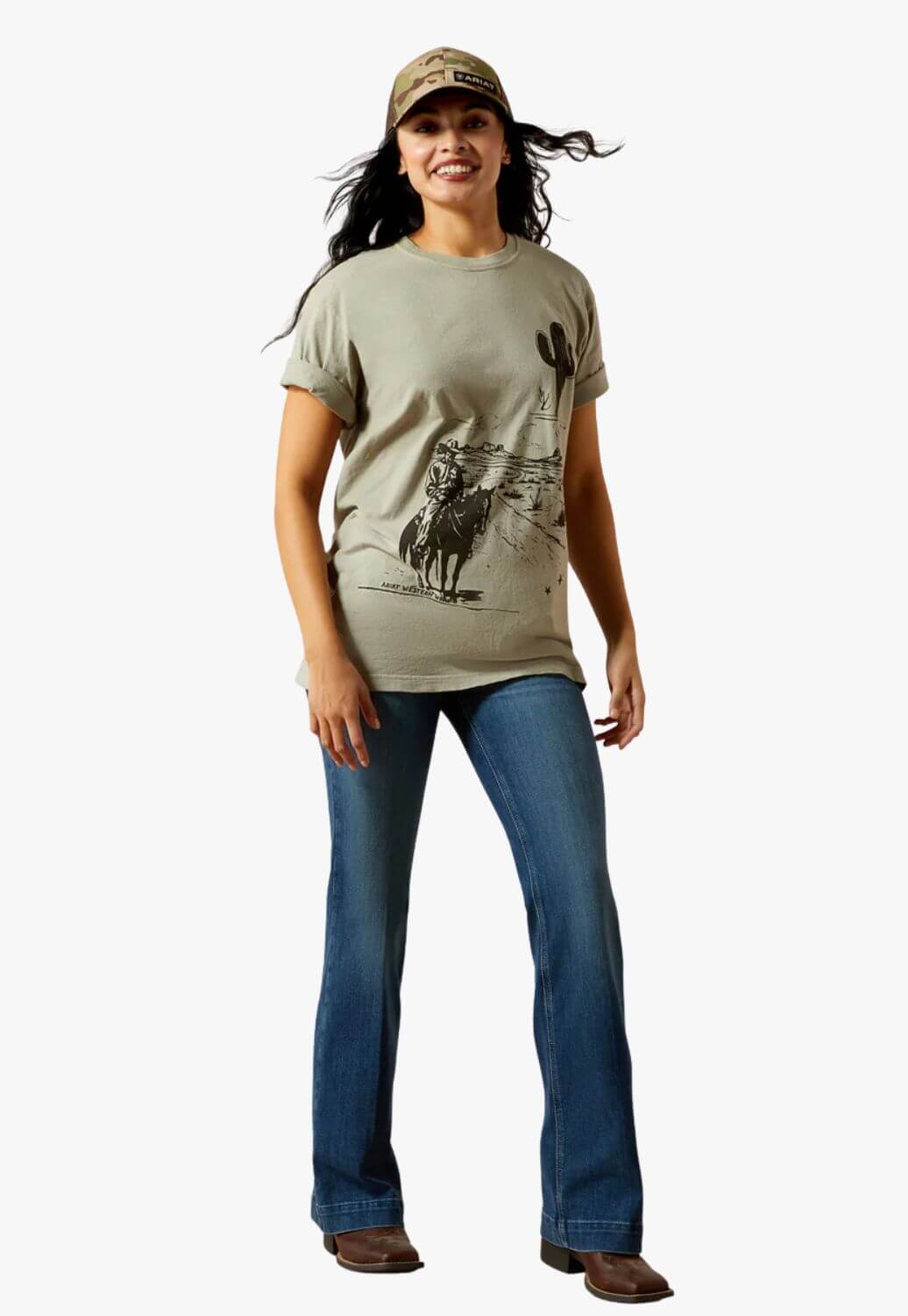Ariat Womens Sketchy Cowboy T-Shirt