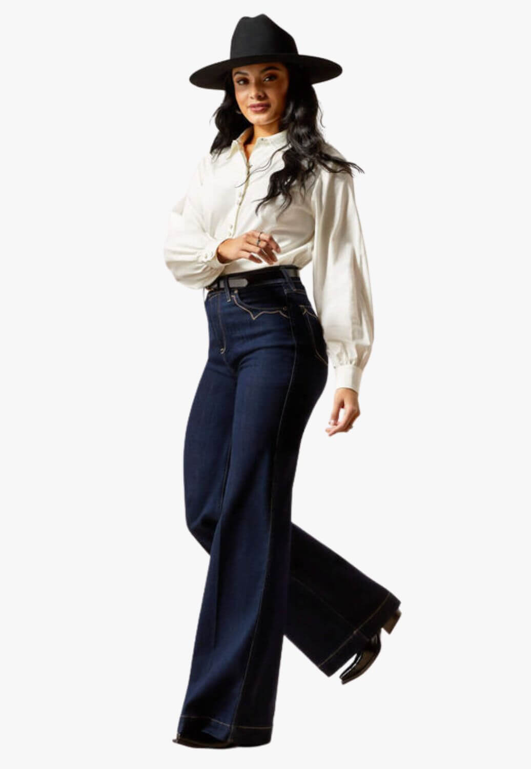 Ariat Womens Veronica Ultra High Rise Wide Leg Jeans 10065877