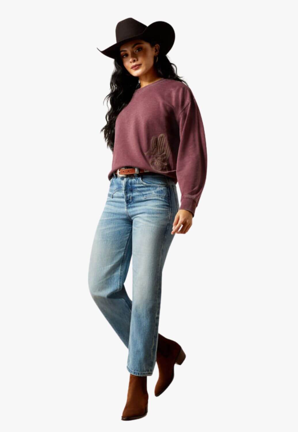 Ariat Womens Cheyenne Yoke Ultra High Rise Straight Leg Jean 10065935