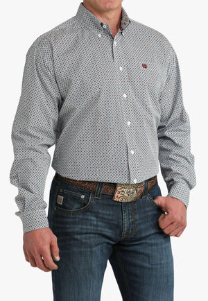 Cinch Mens Patterned Long Sleeve Shirt