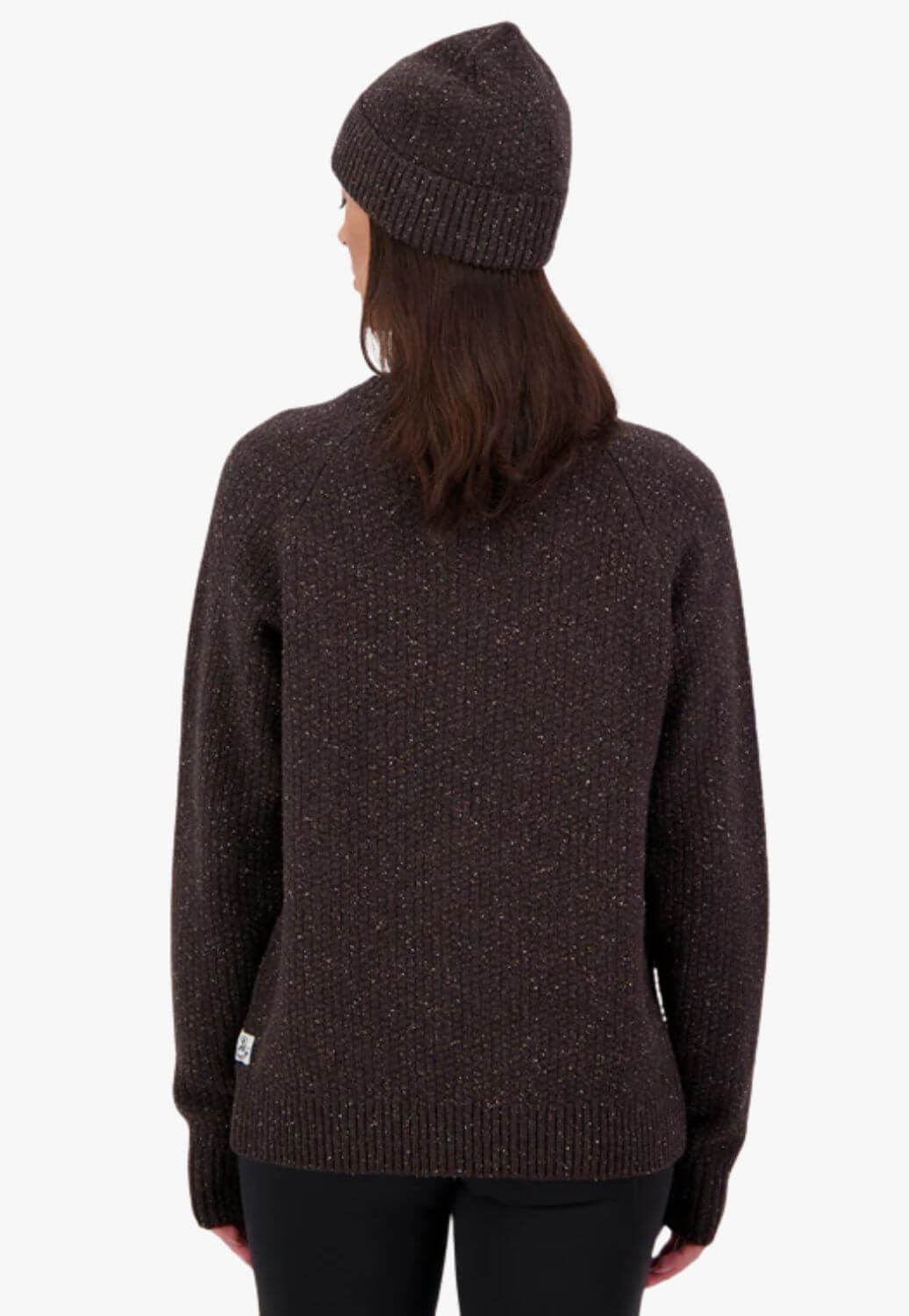 Swanndri Waffle Crew Pullover Espresso 8