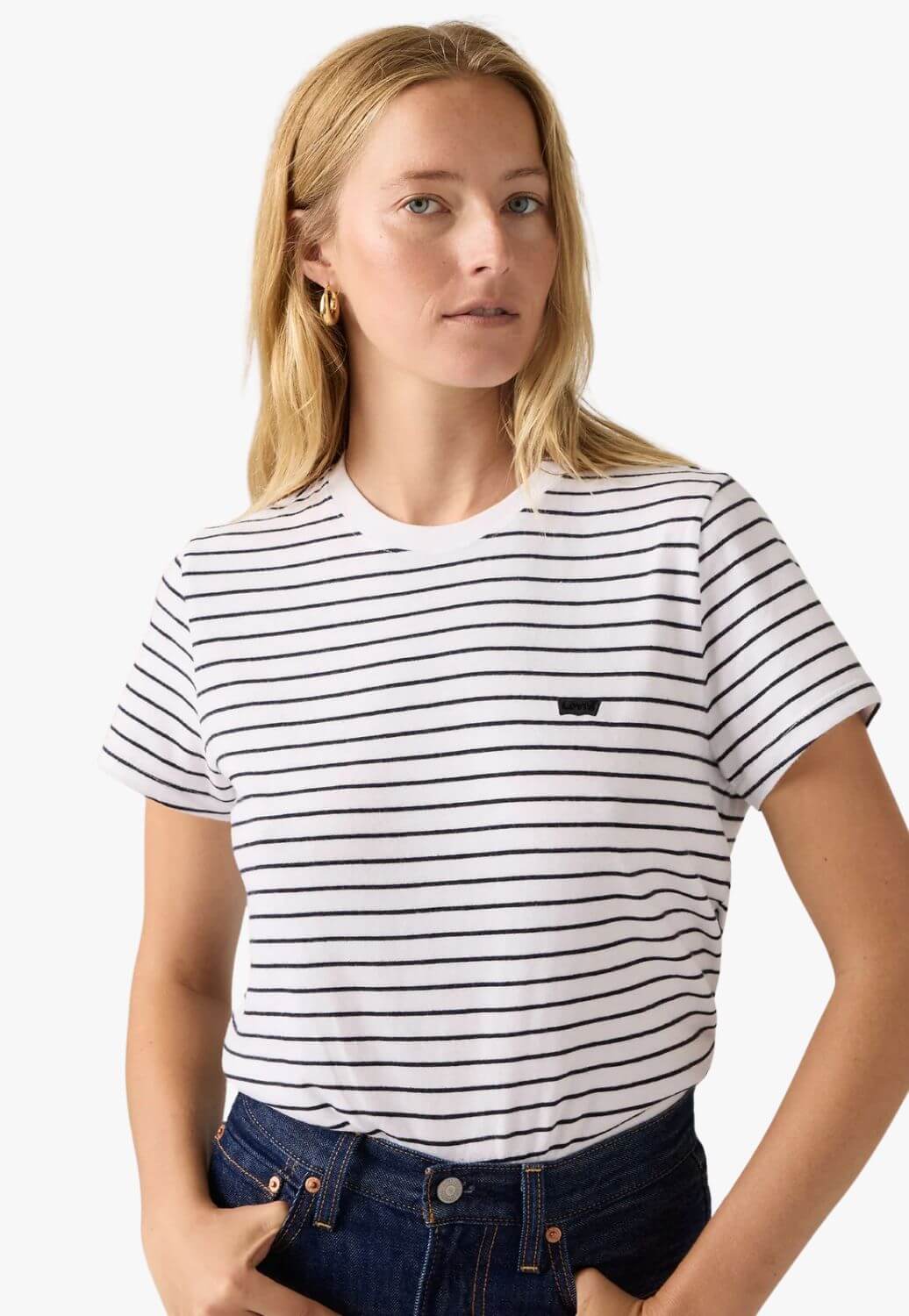 Levi Womens Favourite T-Shirt Stripe
