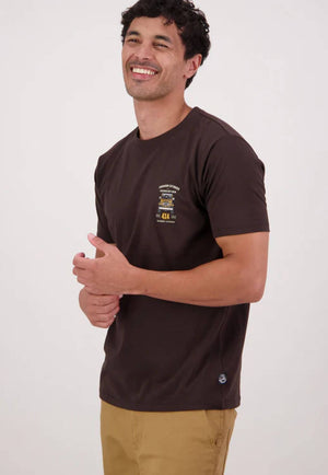 Swanndri Mens 4x4 Association T Shirt Espresso M
