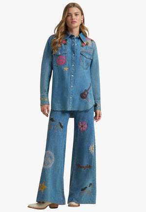 Wrangler X Lainey Wilson Womens Embroidered Shirt