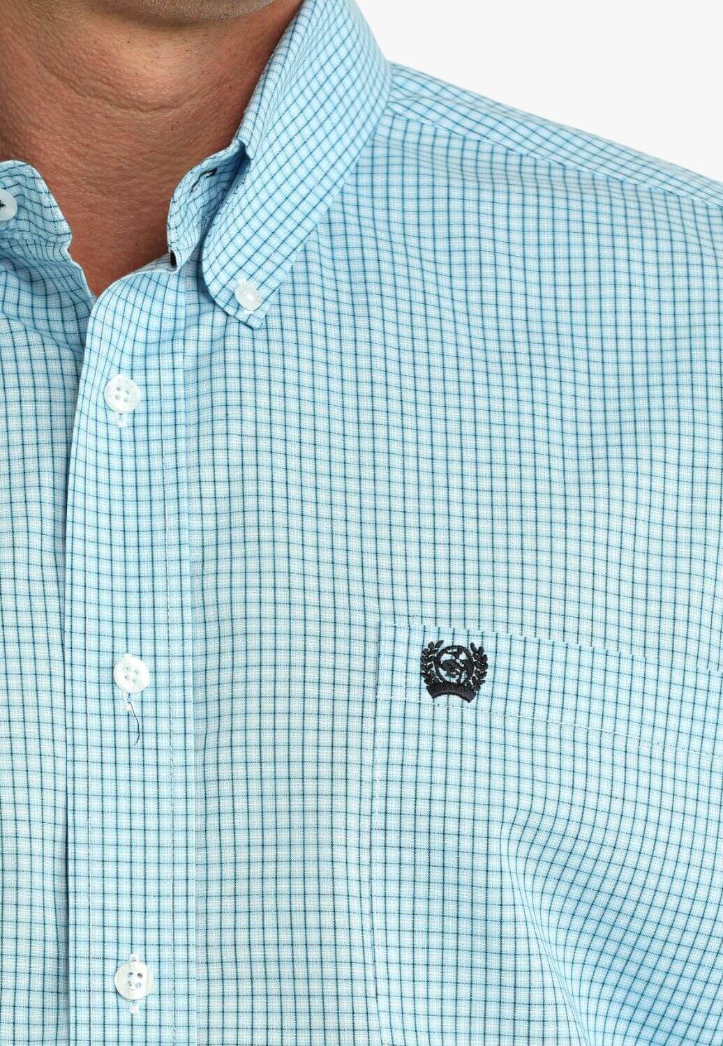 Cinch Mens Check Long Sleeve Shirt