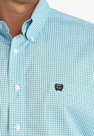 Cinch Mens Check Long Sleeve Shirt