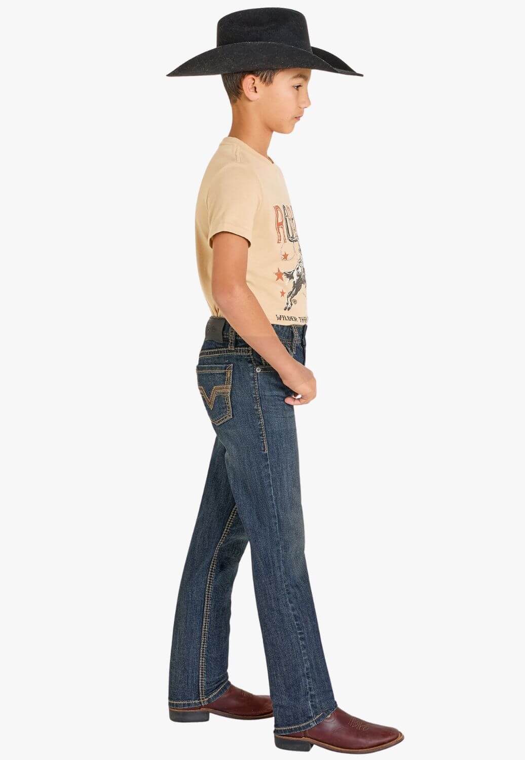 Rock & Roll Boys Revolver Slim Fit Bootcut Jean