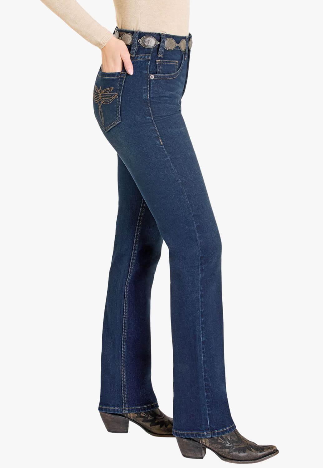 Rock & Roll Womens Modest Bootcut Jean