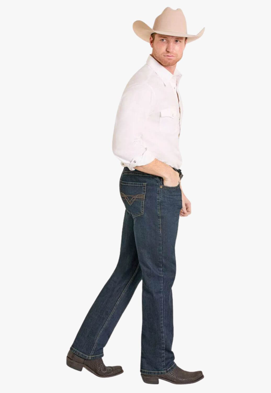 Rock & Roll Mens Double Barrel Bootcut Jean