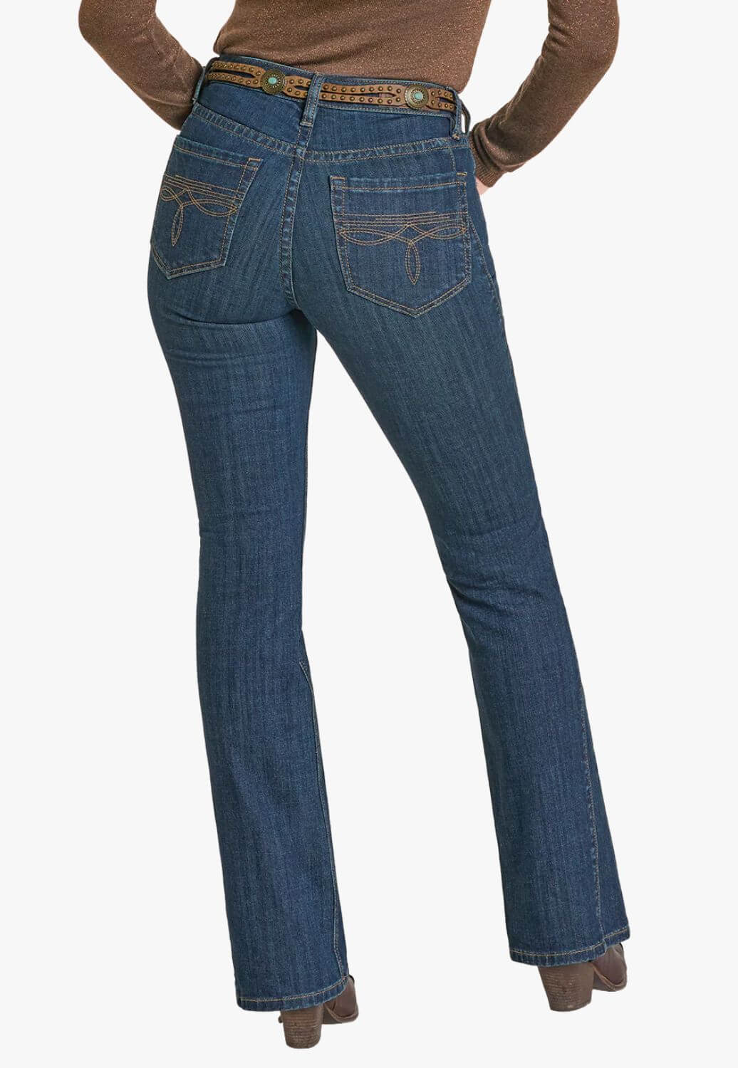 Rock & Roll Womens High Rise Bootcut Jean