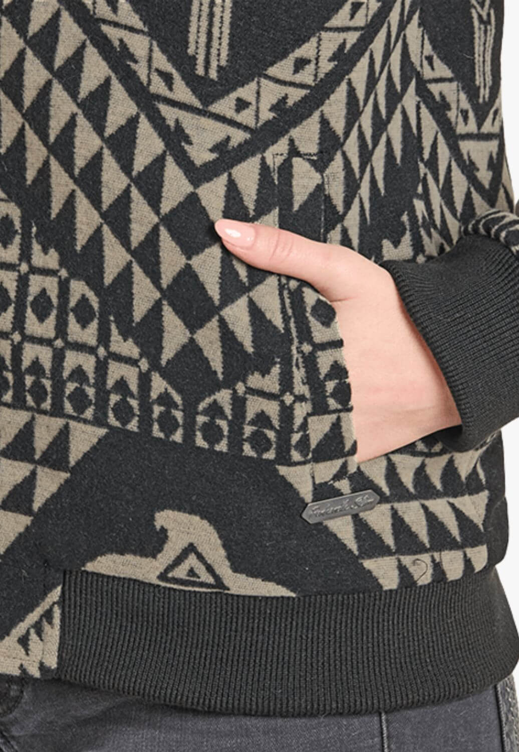 Rock & Roll Womens Aztec Bomber Jacket