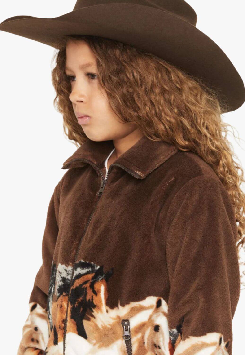 Rock &amp; Roll Girls Horse Print Bomber Jacket