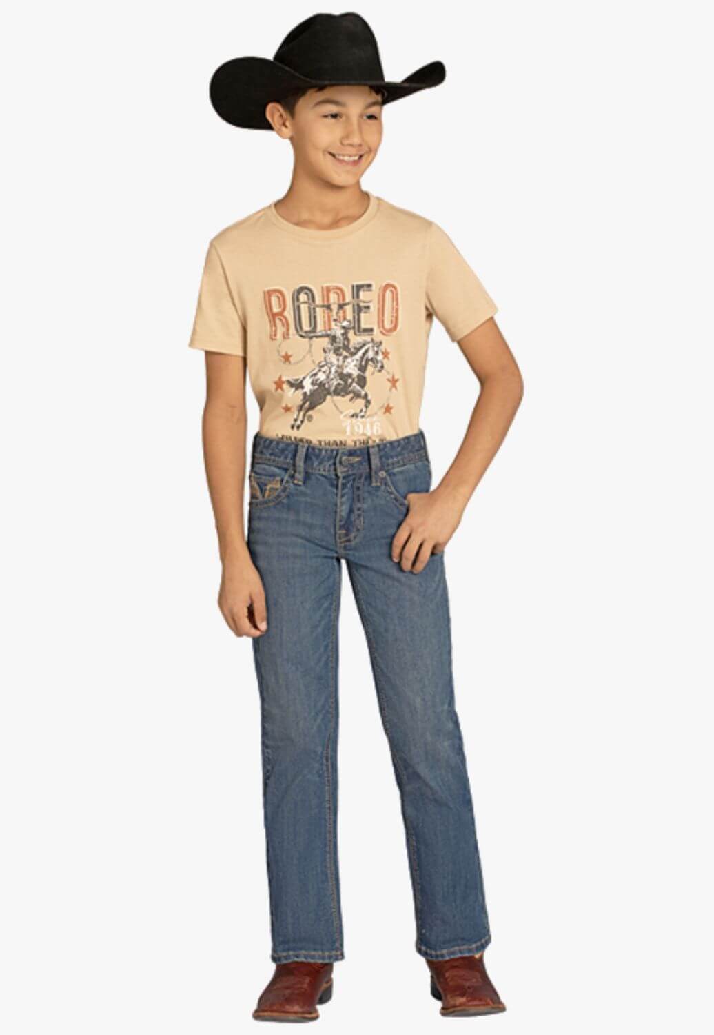 Rock & Roll Boys Step Stitch Bootcut Jean
