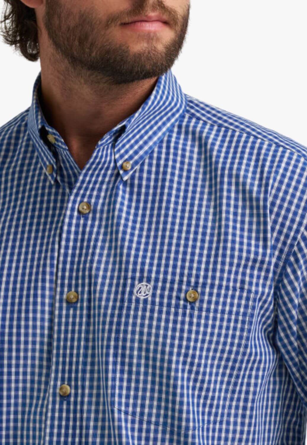 Wrangler Mens Relaxed Fit Plaid Short Sleeve Shirt