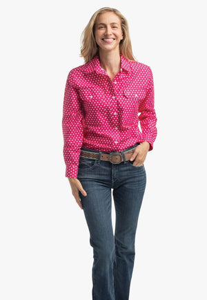 Just Country Womens Abbey Full Button Workshirt