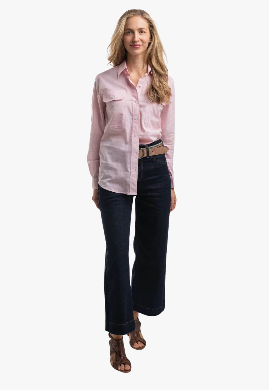 Just Country Womens Abbey Full Button Print Shirt