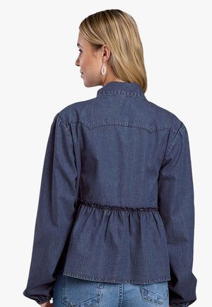 Roper Womens Long Sleeve Tie Shirt