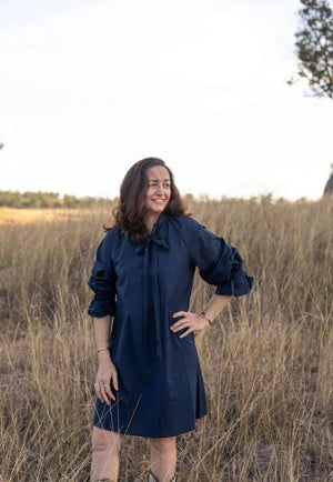 Black Cold Clothing Womens Long Sleeve Gabby Dress