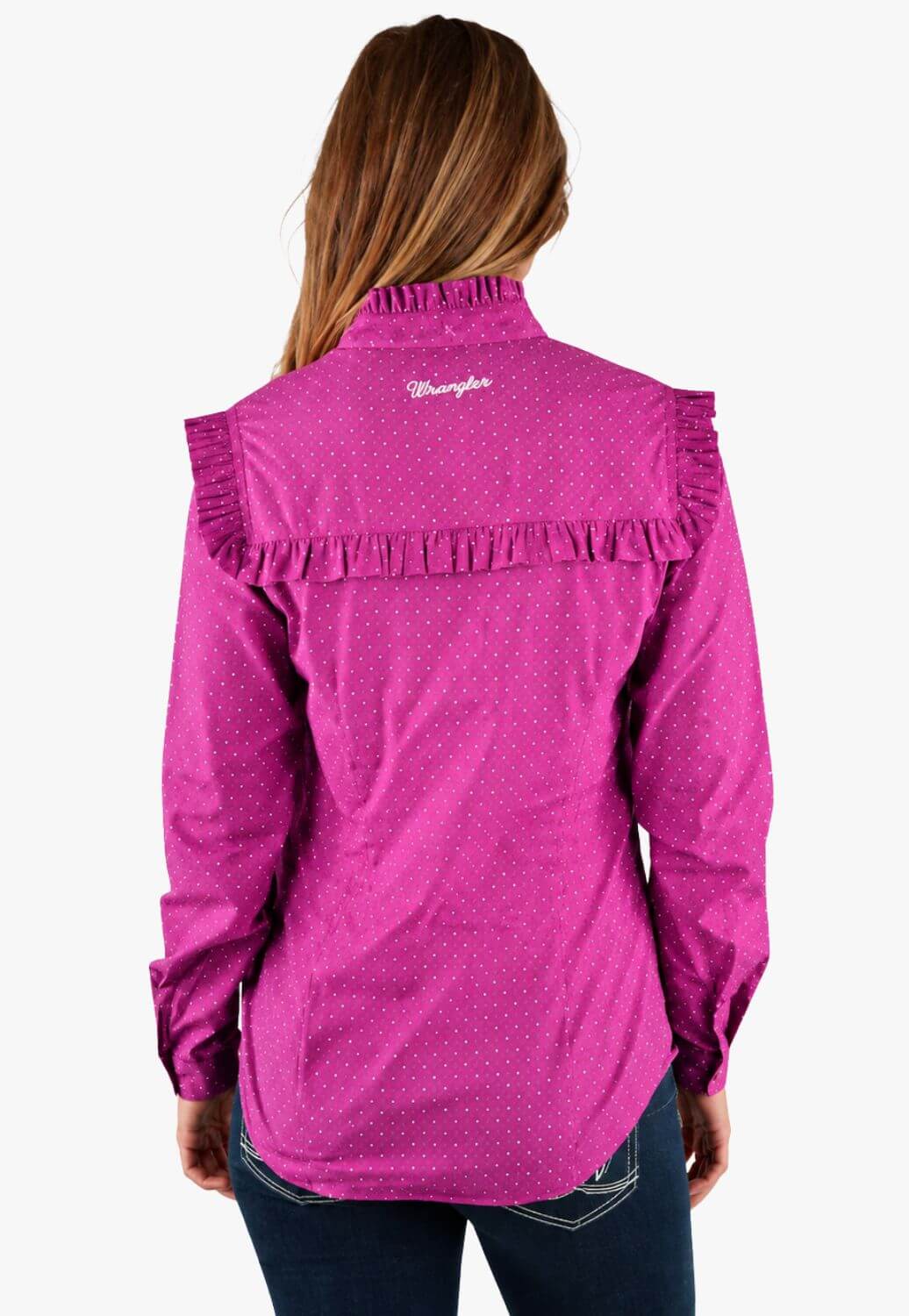 Wrangler Womens Nikka Frill Long Sleeve Shirt
