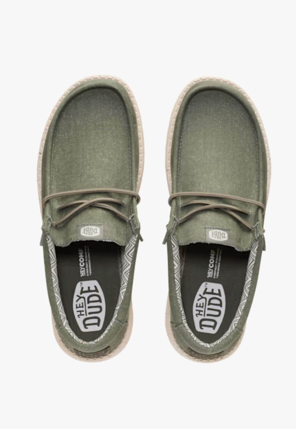 Hey Dude Mens Wally Stretch Canvas Shoe