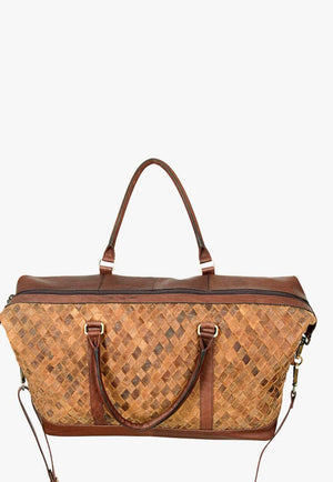 American Darling Woven Leather Duffel Bag