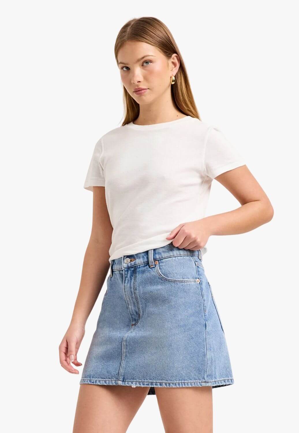 Rollas Womens 90S Relaxed Mini Skirt