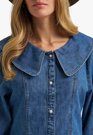 Wrangler Womens Peter Pan Collar Dress