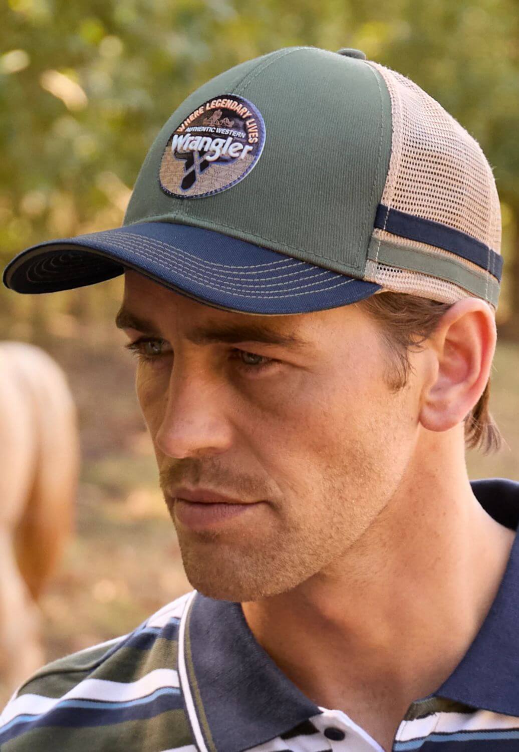 Wrangler Mens Neil Trucker Cap