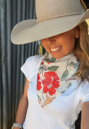 Treasure Chest Co Womens Floral Scarf