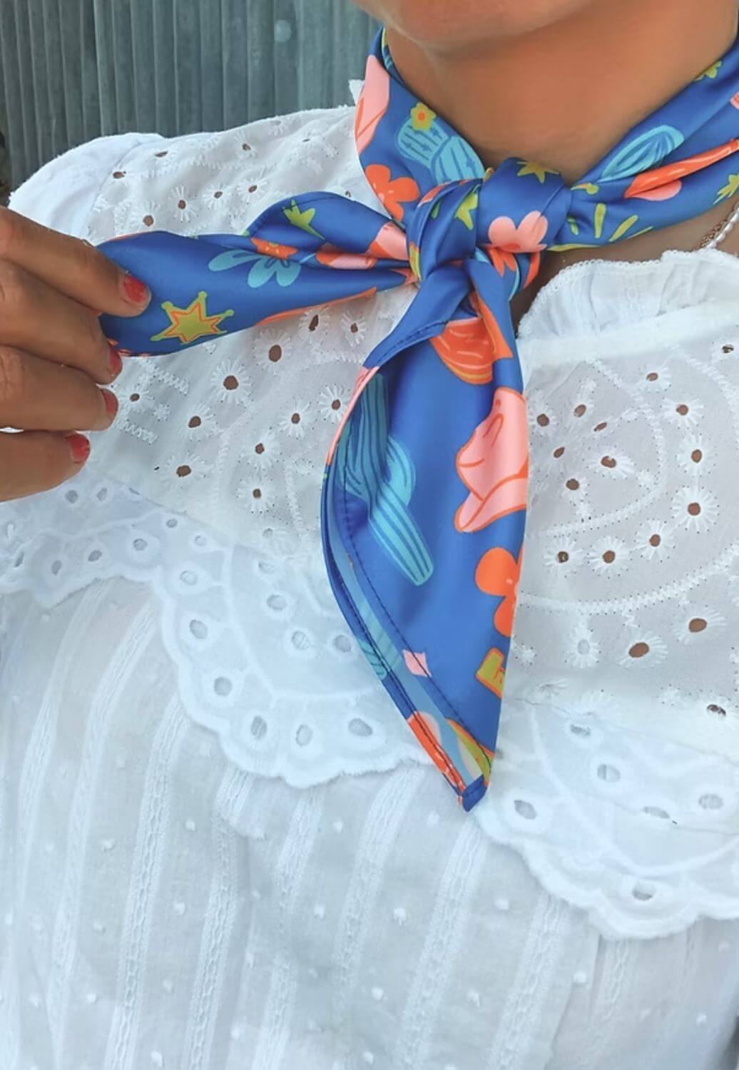 Treasure Chest Co Western Silk Scarf