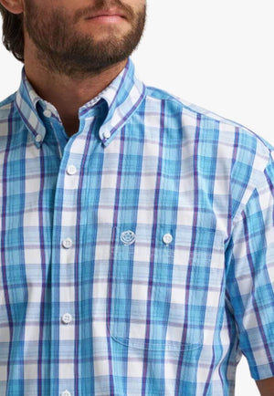 Wrangler Mens Check Long Sleeve Shirt