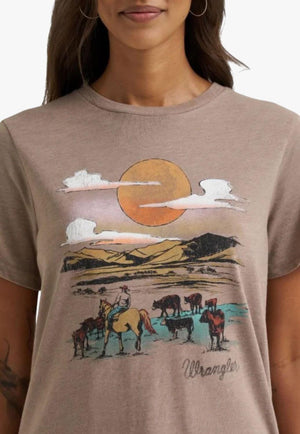Wrangler Womens Desert Landscape T-Shirt