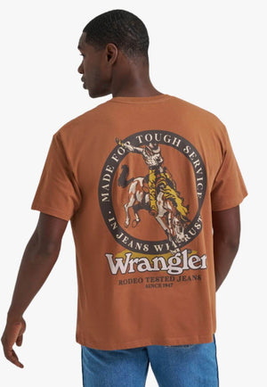 Wrangler Mens Bucking Bronco Graphic T-Shirt
