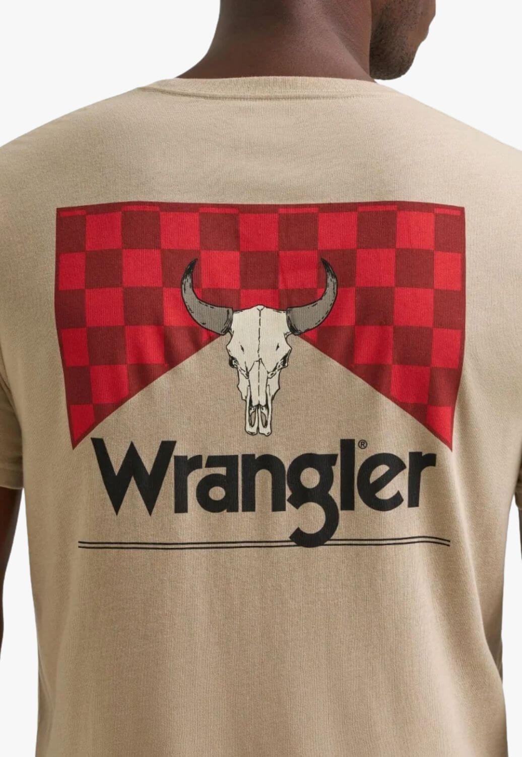 Wrangler Mens Checkerboard Graphic T-Shirt