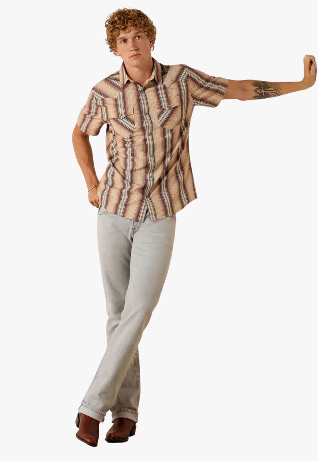 Ariat Mens Haver Short Sleeve Snap Shirt