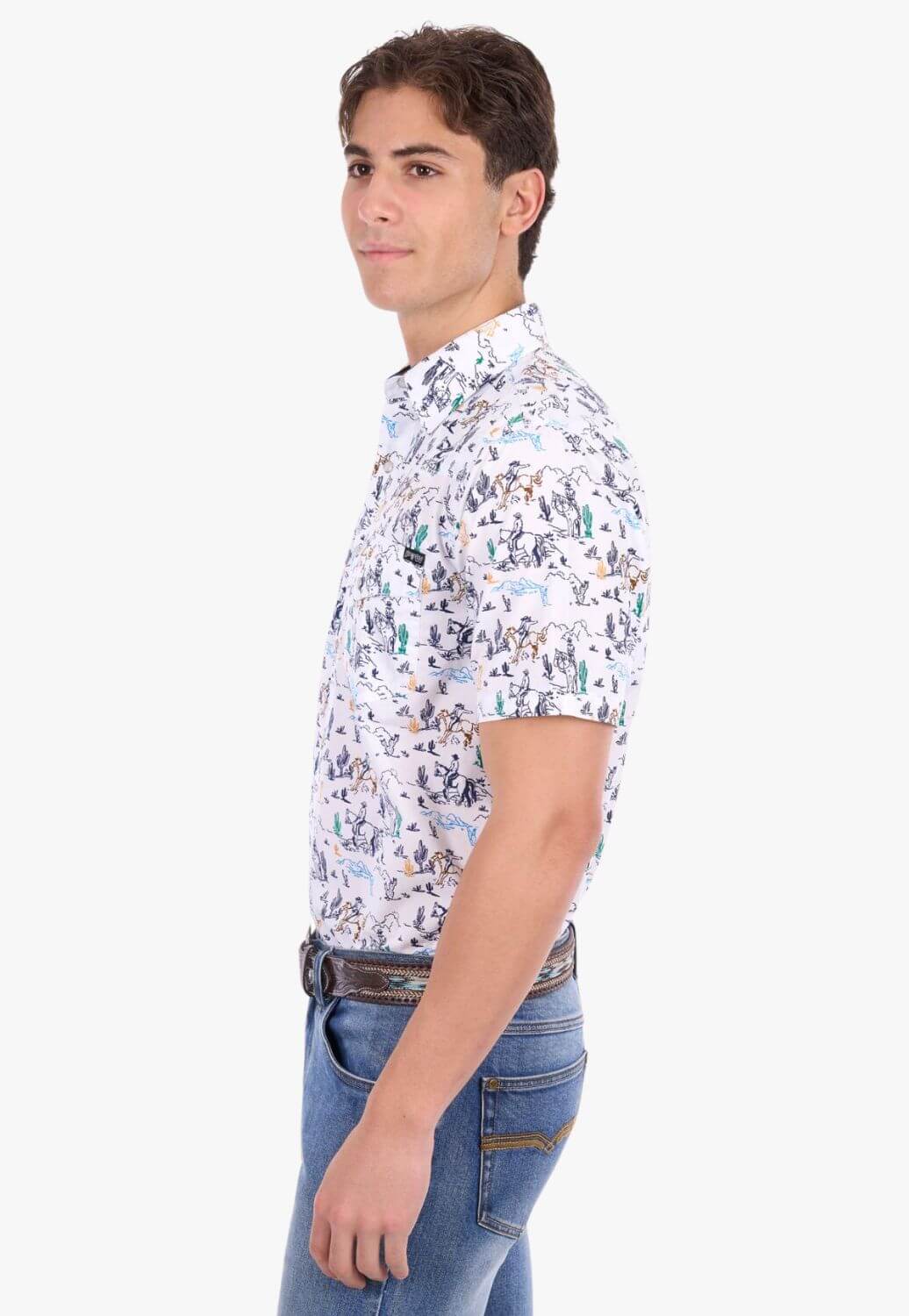 Pure Western Mens Mike Short Sleeve Shirt