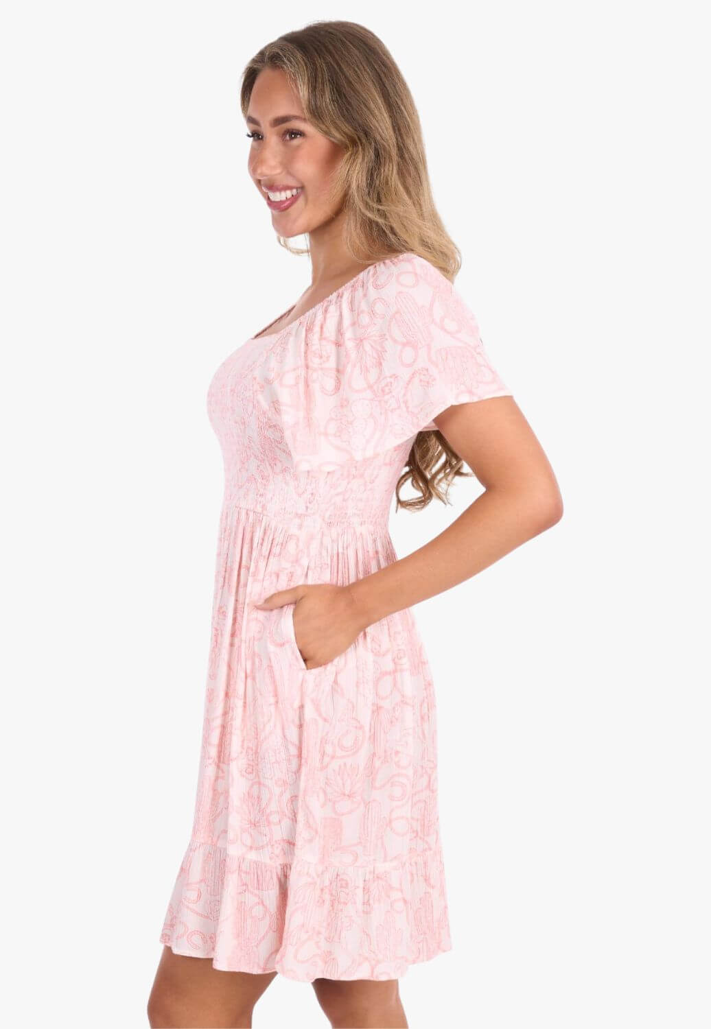 Pure Western Womens Sara Short Sleeve Dress
