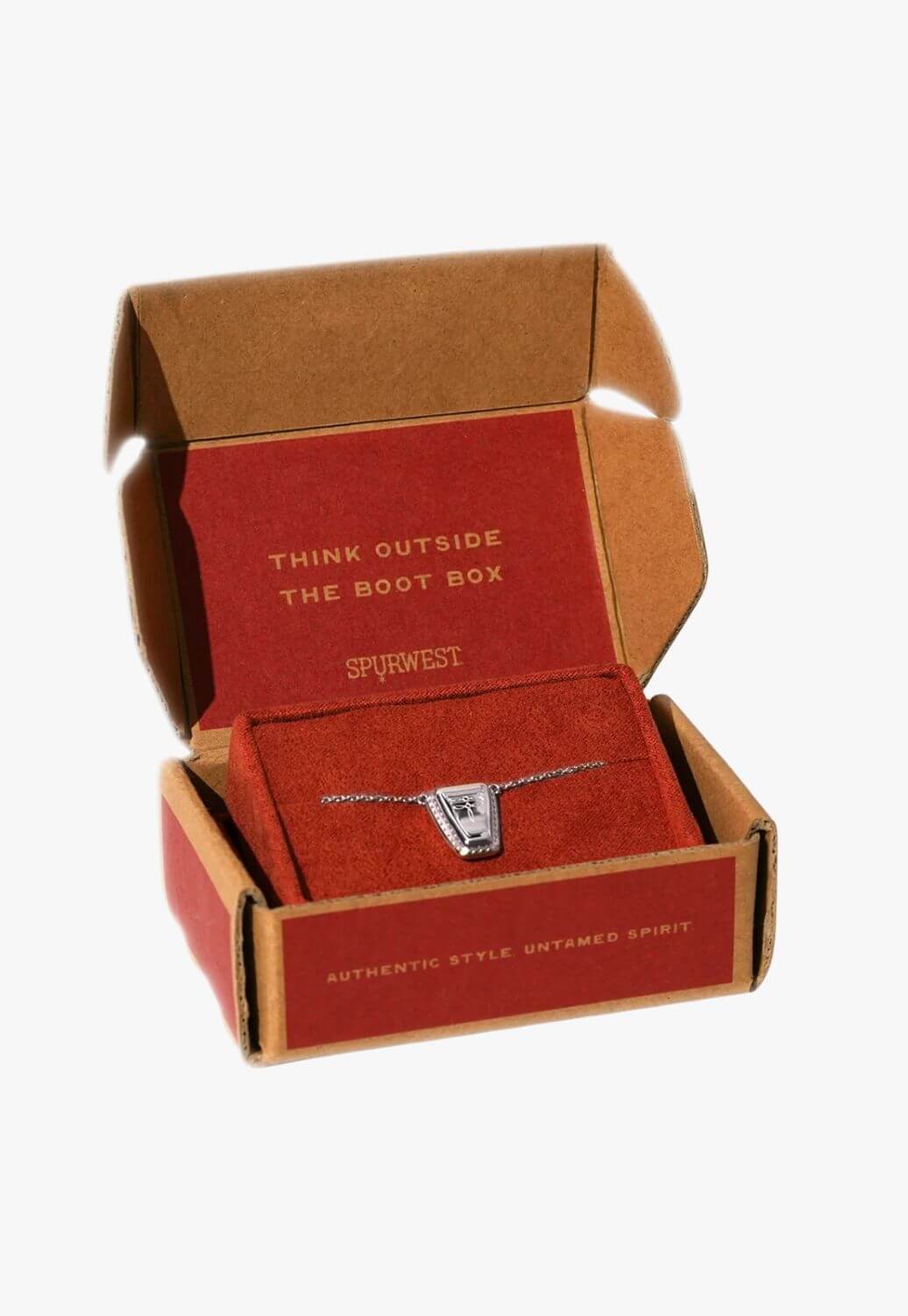 SpurWest Dallas Square Toe Necklace
