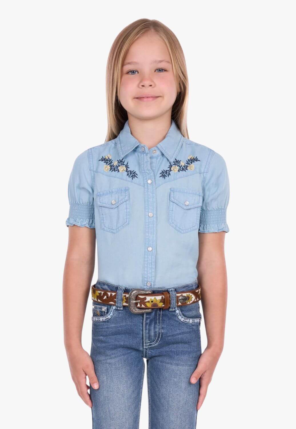 Pure Western Girls Martha Short Sleeve Shirt