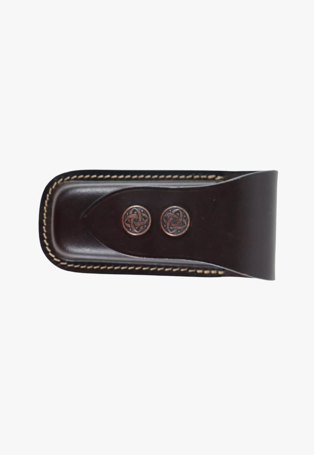 Leather Knife Vertical Press Stud Pouch