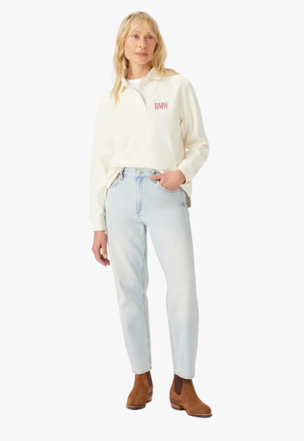 R.M. Williams Womens Narran Rugby Long Sleeve Shirt