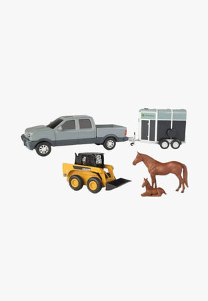 John Deere JD Pickup & Livestock Trailer Set