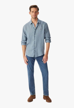 R.M Williams Mens Newman Classic Linen Shirt