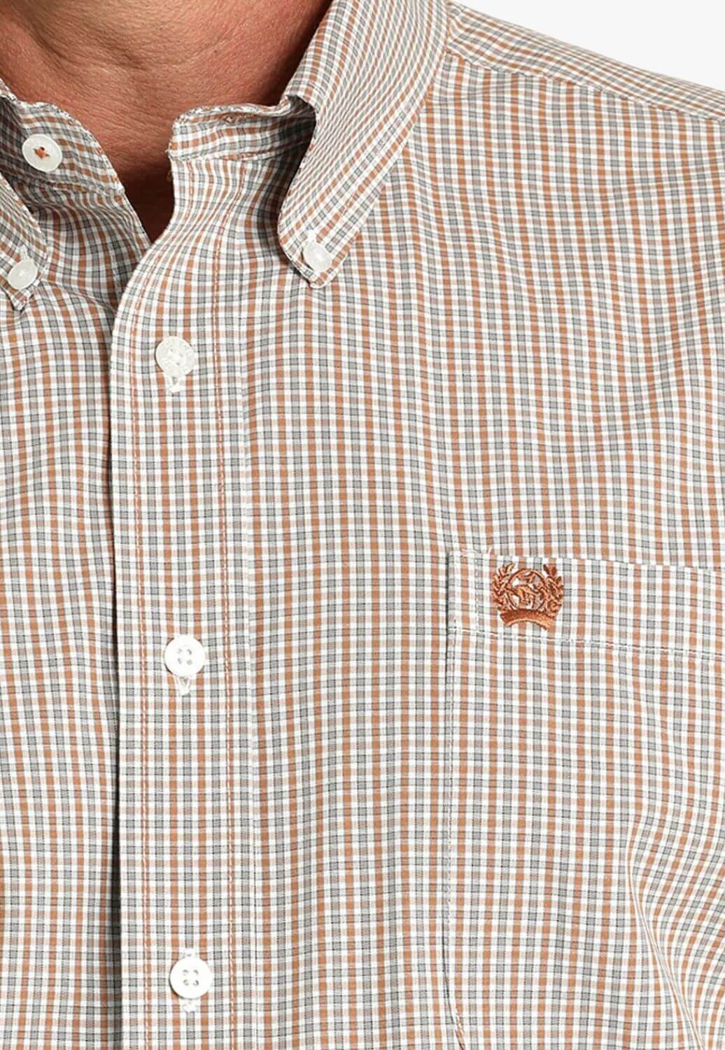 Cinch Mens Plaid Long Sleeve Shirt