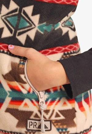 Rock and Roll Girls Aztec Fleece Vest