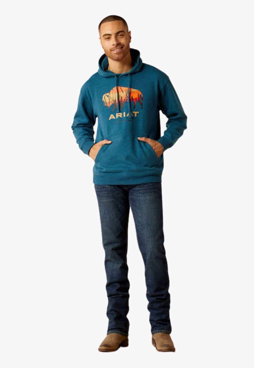 Ariat Mens Bison Plains Hoodie