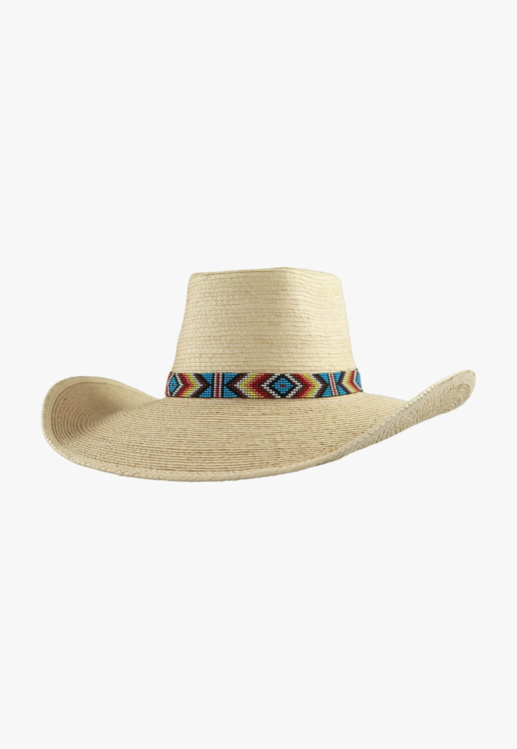 Twister Aztec Beaded Stretch Hatband
